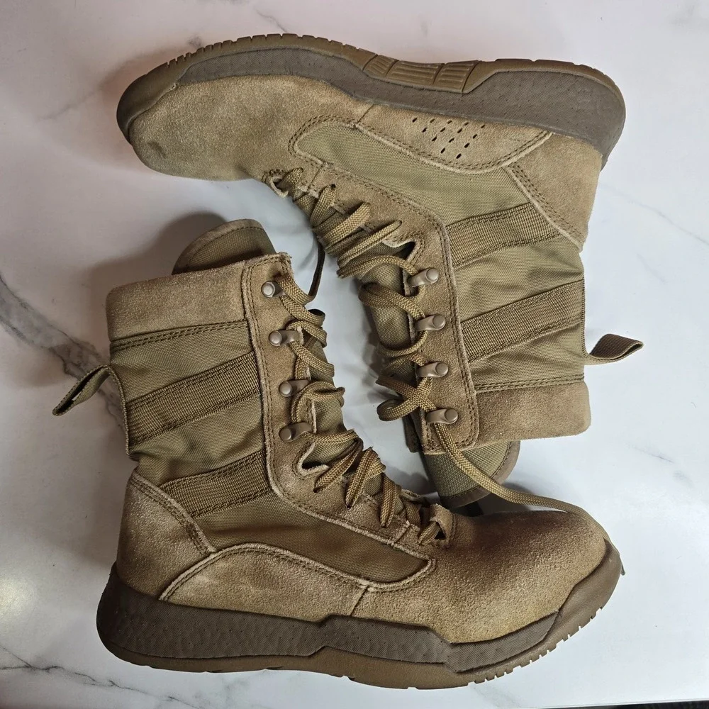 Belleville TR501 Leather Soft Non Safety Toe Boot Brown Size 9.5 R Tan Training